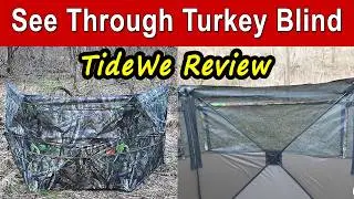 TideWe See Through Turkey Blind Review + Kickstand Vest