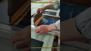 Screen printing glossy silicone effect