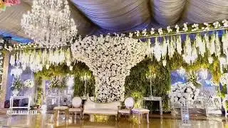 Indoor event decoration | flowers decor | big day wedding setup #abdulrahimrem