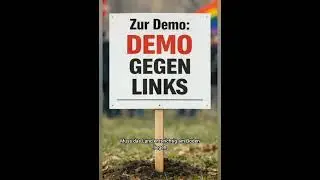 Demo gegen Links... Fluss mit dem Terrorismus