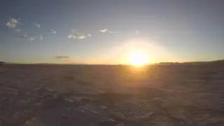 Racing towards sunrise - Burning Man 2015