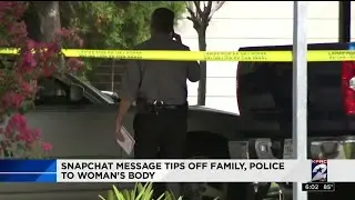 Snapchat message tips off family and police to body