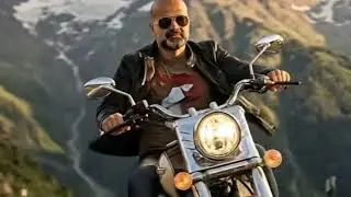 Riding UM Commando Classic 300 - AI 