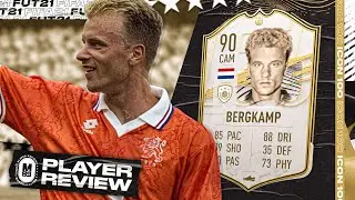 ICON BERGKAMP PLAYER REVIEW | 90 ICON BERGKAMP REVIEW | PLAYER REVIEWS | FIFA 21 Ultimate Team