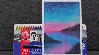 galaxy painting,soft pastel mencampur warna tehnik shading #easydrawing #senibudaya #senimenggambar