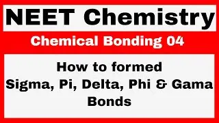 NEET | Chemical Bonding | 04 | Trick for Overlapping | sigma bond vs pi bond
