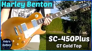 Harley Benton SC-450Plus GT 2023 - GOLD TOP LP GUITAR