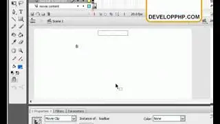 Flash CS3 Actionscript 3 Progress Preloader Tutorial - Flash Tutorials For Beginners