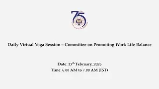 Virtual Yoga Session &ndash; Committee on Promoting Work Life Balance