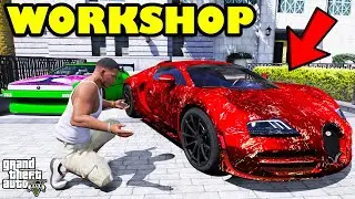 Franklin Bought Most Expensive Rare Bugatti In His Workshop GTA 5 | SHINCHAN and CHOP