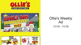 Ollie's Weekly Ad 11/14 - 11/19