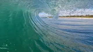 SURFING PERFECT PEAKY BEACH BREAK (RAW POV)