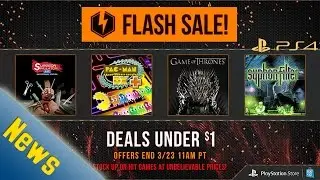 Fast News: PSN Flash Sale Game Deals Under $1 PS4, PS3 & PS VITA