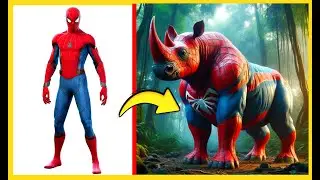 МСТИТЕЛИ, НОСОРОГА 🦏 МСТИТЕЛИ 🔥 Все персонажи (DC и Marvel) 2024