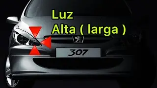 Peugeot 307 Cómo reemplazar lámpara luz alta ( luz larga )