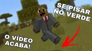 MINECRAFT MAS DE PISAR NO VERDE O VÍDEO ACABA !!! 