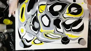 Fluid art - Acrylic pouring /Big canvas/ Жидкий акрил - акриловая заливка