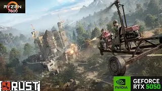 Rust - Ryzen 5 7600 + RTX 5050 - High Settings - 1080p