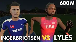NOAH LYLES vs JAKOB INGEBRIGTSEN 600M [Speed Comparison]