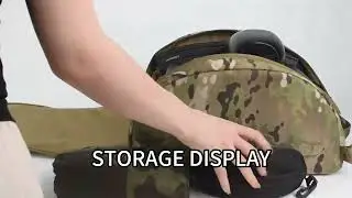 Custom Helmet Bag Large Capacity 500D Nylon Waterproof Durable FAST Helmet Storage Box Zipper