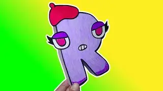 FRENCH Alphabet Lore R | Paper Craft | Cool Craft
