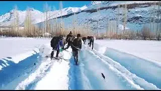 snow fall        #ghizer #snow #nature #beautiful #best