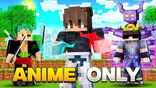 How I Became SATORU GOJO In 'ANIME ONLY' Minecraft Server