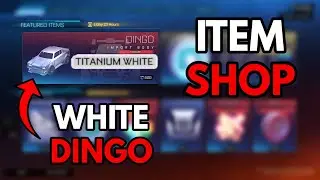 TITANIUM WHITE DINGO In Rocket League Item Shop!