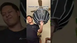 Aputure Light Dome Mini III setup time is super fast! #shorts #aputure #lightdomeminiiii