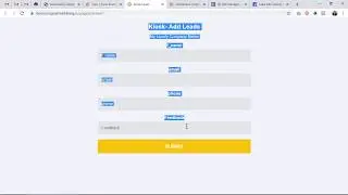Kiosk Form - Capture Leads from Branches, Sales Team, Trade Fair and Trade Expo