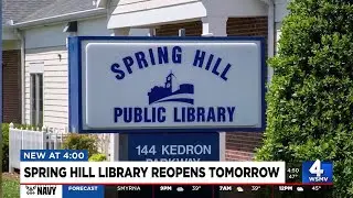 Spring Hill Public Library to reopen after week-long closure