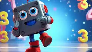 Counting Cartoon Learn Numbers Fast and Easy! Robot 1,2,3,4,5.