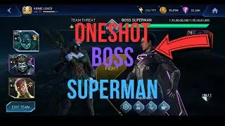Oneshot Boss COWSM With BWTD + RK Easily | Taste of Evil | Injustice 2 Mobile