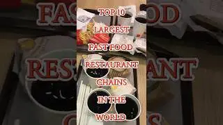 Top 10 Largest Fast Food Restaurants Chains In The World #shorts #viral