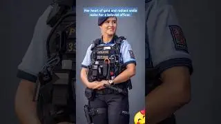 Her police uniform cannot hide her inner beauty and kindness#police #streetphotography#cops
