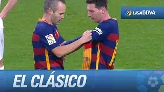 Andrés Iniesta sale ovacionado del Santiago Bernabéu
