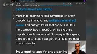 Centralized Finance Is Necessary, Especially For DeFi Crypto Investors | Xeonbit Discussion