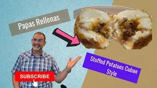 Making Papas Rellenas (stuffed potatoes) Cuban Style