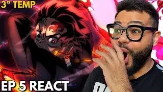 TANJIRO SOLOU LUA SUPERIOR?! 🔥 DEMON SLAYER Temporada 3 Episódio 5 REACT | Arco Vila dos Ferreiros