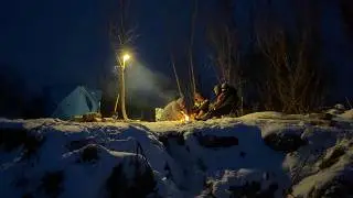 🐠🐟 РЕКА ЗАМЕРЗЛА ПОЛНОСТЬЮ! РЫБАЛКА С НОЧЕВКОЙ В ПАЛАТКЕ! / СЕВЕРСКИЙ ДОНЕЦ 2026 🐠🐟