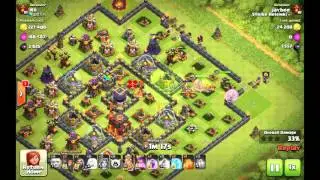 TH10 Queenwalk with level 5 valks. 3 stars with poor spell placement.