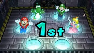 Mario Party 9 Minigames Luigi vs Mario vs Peach vs Yoshi Master