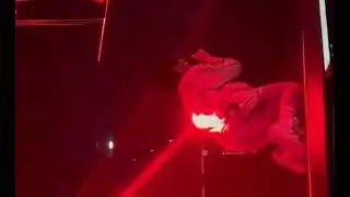 Billie eilish concert feb 2022 , lying on stage hot .