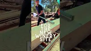 Shed Building for the New Frey Winery #woodworking #millingwood #sustainableharvest #freyvineyards