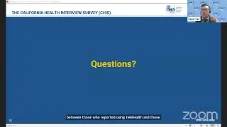 California Health Interview Survey Annual Data Release