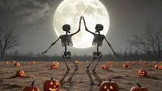Dancing Skeleton Screensaver🕺Dark Gothic Vintage Wall Art - Spooky Skull Printables for Frame TV