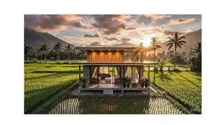 Modern Architecture Meets Nature: A Paddy Field Home Construction Time-lapse