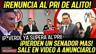 &iexcl;RENUNCIA AL PRI Y ALITO SE CVGA EN EL SENADO! PARTIDO VERDE LOS SUPERA!