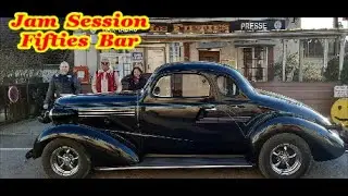 FIFTIES Bar - JAM Session - Folsom Prison Blues - ( JOHNNY CASH )#johnnycash #rockabilly #sunrecords