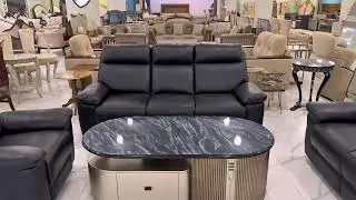 Recliner Sofa with Genuine Leather and German Motors. #lahorefurniture #furniture #sofa 